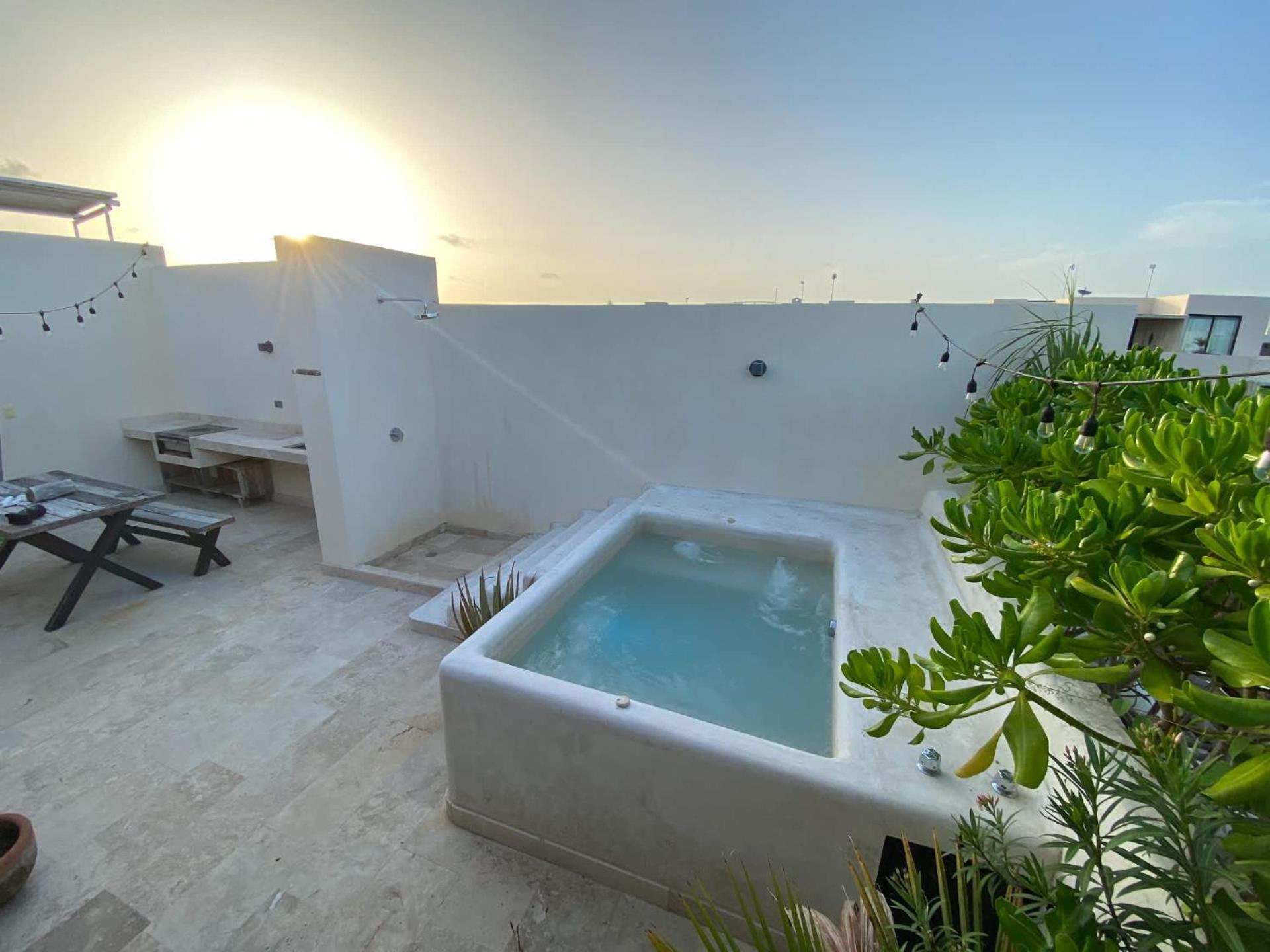 Tropical Haven - Luxury Apartment With Private Rooftop Pool And Amazing Pool View 图卢姆 外观 照片